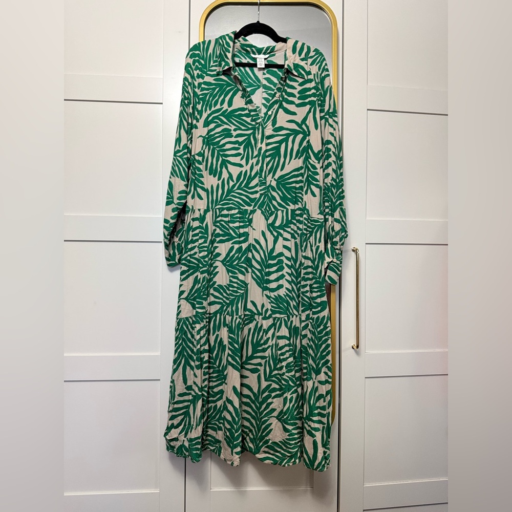 H&M midi shirt dress